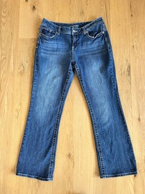 Maurices Bootcut Jeans Size 11/12 Short Dark Wash Stretch Mid Rise